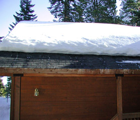 Roof de-icing system installed to heat roof edges