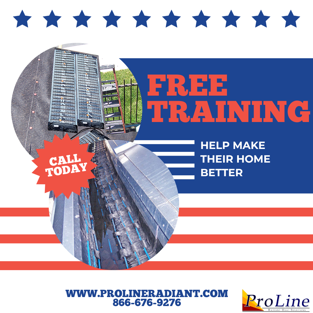 ProLine wholesale radiant heat solutions and installation training.