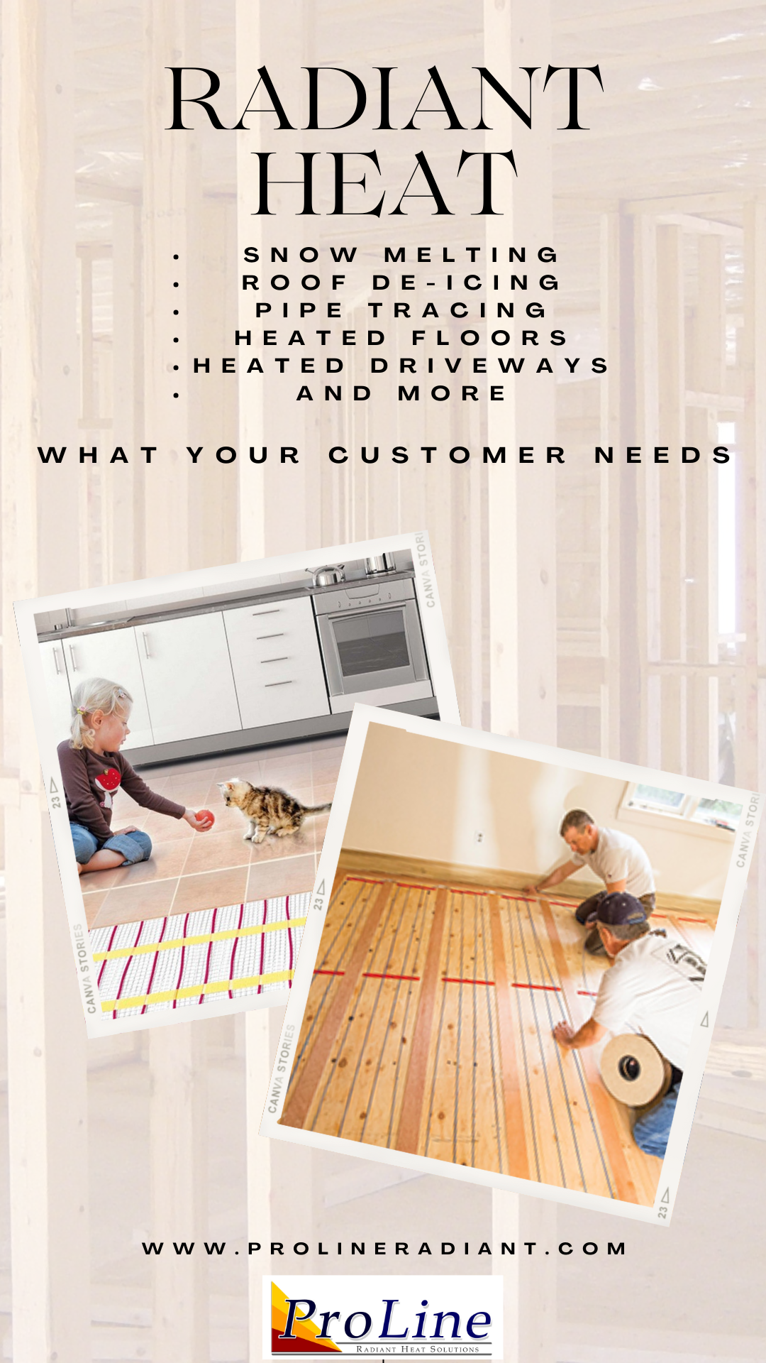 ProLine, your complete wholesale provider of radiant heat solutions.