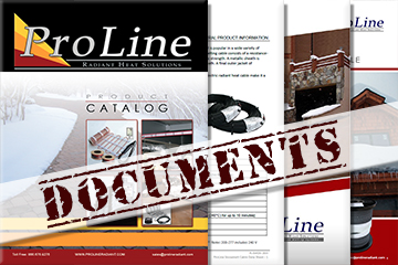Download ProLine radiant heat installation manuals and product documentation.